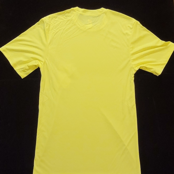 Hanes Cool Dri Short Sleeve Tee Yellow Safety Unisex New - Picture 6 of 8